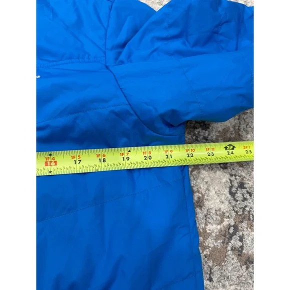 Columbia Omni-Heat Interchange Puffer Jacket Mens Small Blue Insulated Full Zip - Picture 8 of 10